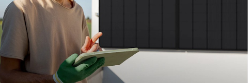 Wandmontierte Balkon-Solaranlage